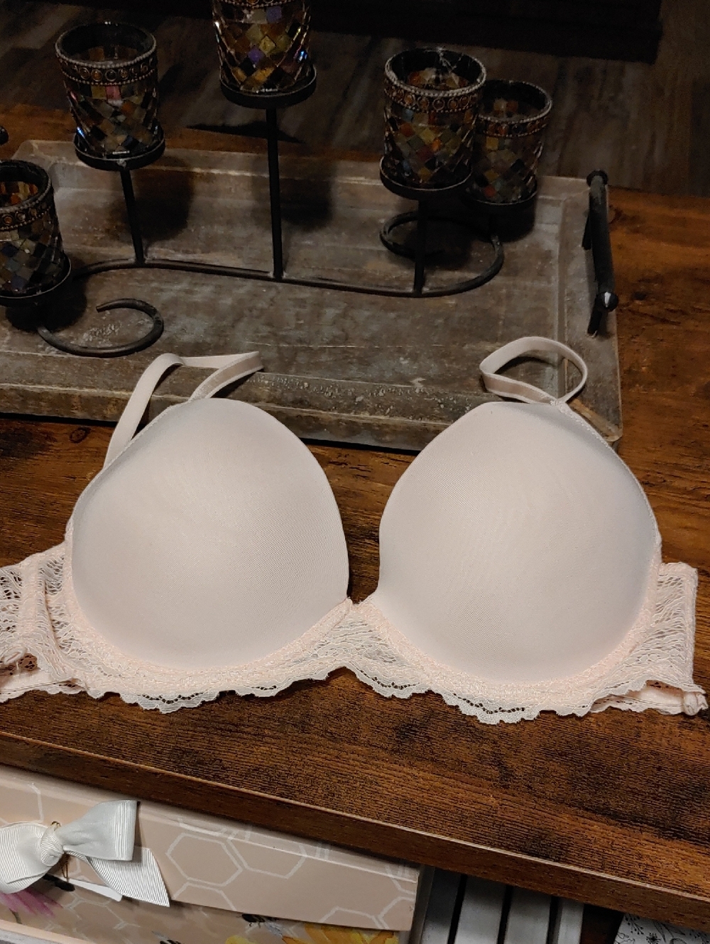 NWOT Sexy & Feminine Pink 38C Padded Underwire Push Up Bra